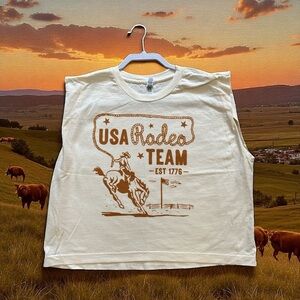 USA Rodeo Team Graphic Tank Top